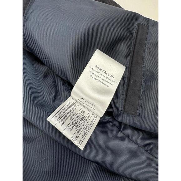 Danier Suede Leather Moto Jacket Blue Size M - Picture 9 of 9